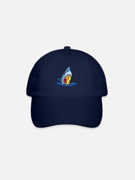Meerestiere Geburtstag Kinder Hai 2. Geburtstag - Baseballkappe - Blau/Blau