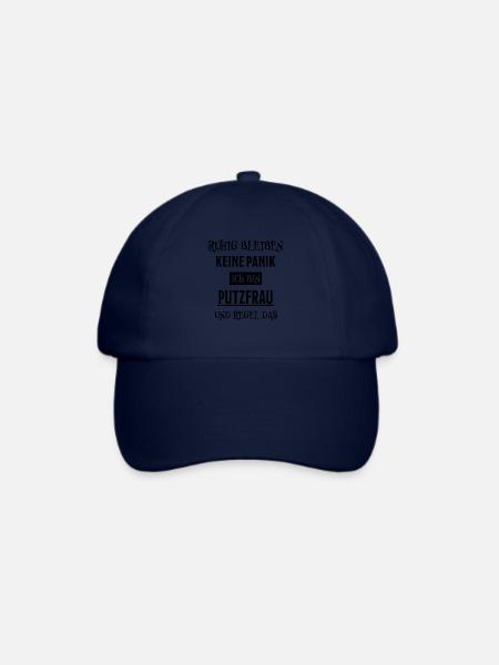 Putzfrau Haushalt Spruch Reinigungskraft Geschenk - Baseballkappe - Blau/Blau