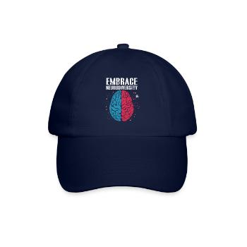 Embrace Neurodiversität - Embrace ADHS Autismus ASD - Baseballkappe - Blau/Blau - Vorne