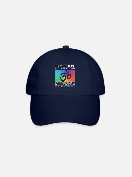 Reiki Energie Reiki Meister - Baseballkappe - Blau/Blau
