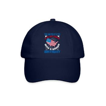 DIE VEREINIGTEN STAATEN SIND DAS EINZIGE LAND MIT EINEM BEKANNTEN - Baseballkappe - Blau/Blau - Vorne