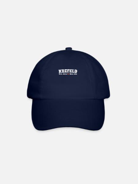 Krefeld Meine Heimat meine Liebe Herz - Baseballkappe - Blau/Blau
