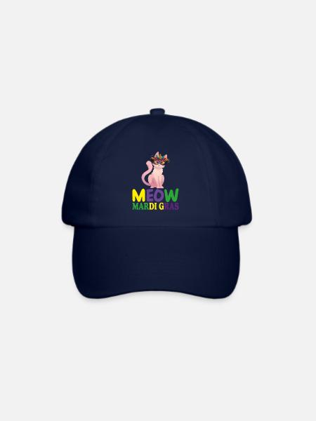 MIAU MARDI GRAS, LUSTIGES GESCHENK FÜR MÄDCHEN - Baseballkappe - Blau/Blau