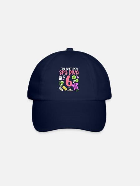Spa-Geburtstag für Mädchen 6. Spa-Geburtstagsfeier - Baseballkappe - Blau/Blau
