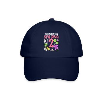 Spa Geburtstag für Mädchen 2. Spa Geburtstagsfeier - Baseballkappe - Blau/Blau - Vorne