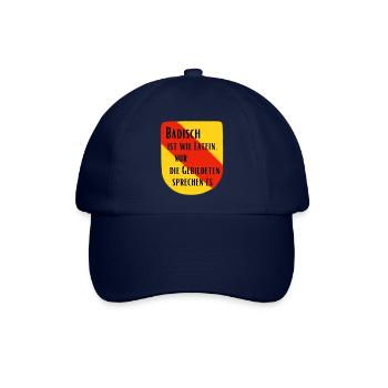 Badisch ist wie Latein - Baseballkappe - Blau/Blau - Vorne