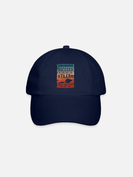 Versuchen Sie, das zu tun, was Ihr Fliesenleger Ihnen zuerst gesagt hat - Baseballkappe - Blau/Blau