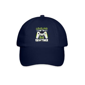 Leveling Up To Big Bro Brother Videospieler Big Bro - Baseballkappe - Blau/Blau - Vorne