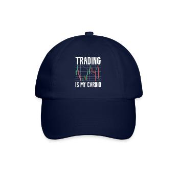 Trading ist mein Cardio Stock Market Trader Aktien - Baseballkappe - Blau/Blau - Vorne