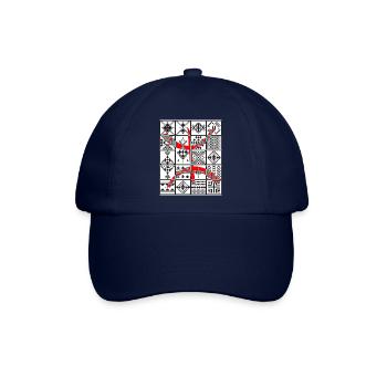 AMAZIGH BERBER KABYLISCHES KABYLISCHES MOTIV - Baseballkappe - Blau/Blau - Vorne