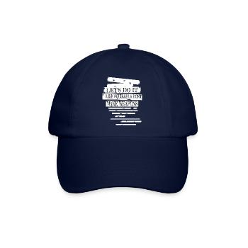 political mental health joke cool abortion low - Baseballkappe - Blau/Blau - Vorne