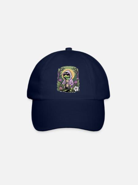 Rapper-Frosch - Baseballkappe - Blau/Blau