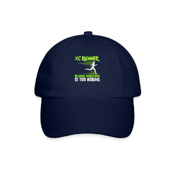 Xc-laufdesign Für Einen Xc-läufer Und Cc-läufer - Baseballkappe - Blau/Blau - Vorne