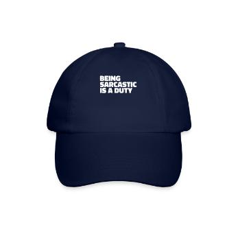 Schwarzer Humor Sarkasmus - Baseballkappe - Blau/Blau - Vorne