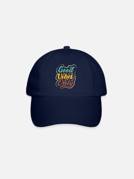 Good vibes only - Baseballkappe - Blau/Blau