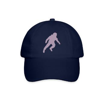 Schwebender Astronaut Silhouette Schwerelosigkeit - Baseballkappe - Blau/Blau - Vorne