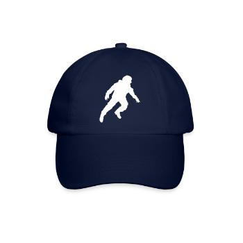 Schwebender Astronaut Silhouette Schwerelosigkeit - Baseballkappe - Blau/Blau - Vorne