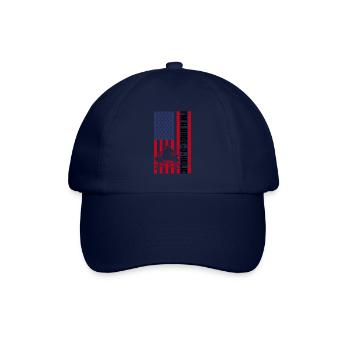 Scout Leader Usa Design Für Einen Patriotischen - Baseballkappe - Blau/Blau - Vorne