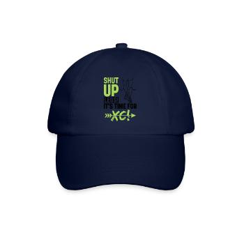 Cross-country-laufdesign Für Einen Xc-läufer - Baseballkappe - Blau/Blau - Vorne