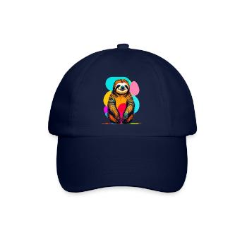 Faultier - Baseballkappe - Blau/Blau - Vorne