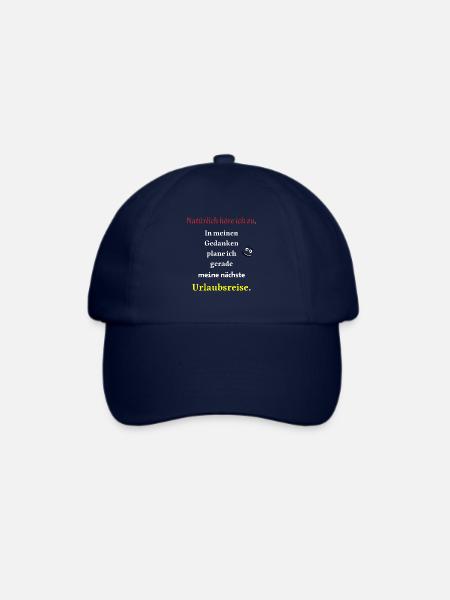 Urlaubsreise cooler Spruch - Baseballkappe - Blau/Blau