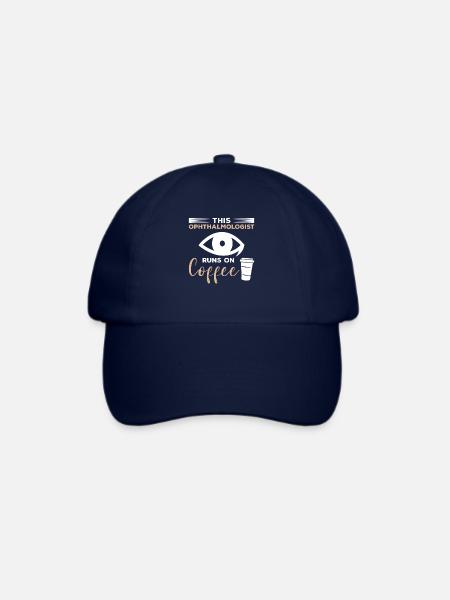 Dieser Augenarzt läuft auf Kaffee Ophthalmologie - Baseballkappe - Blau/Blau