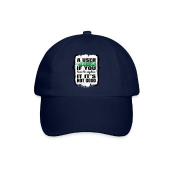 fun jokes computer humour bday funny sayings - Baseballkappe - Blau/Blau - Vorne