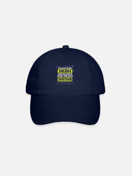 Kann Es Nicht Für Dich Verstehen Lustiger Spruch - Baseballkappe - Blau/Blau
