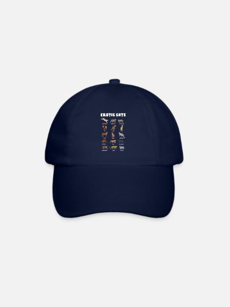 Raubkatzen Arten Tierschutz Geschenk Artenschutz - Baseballkappe - Blau/Blau