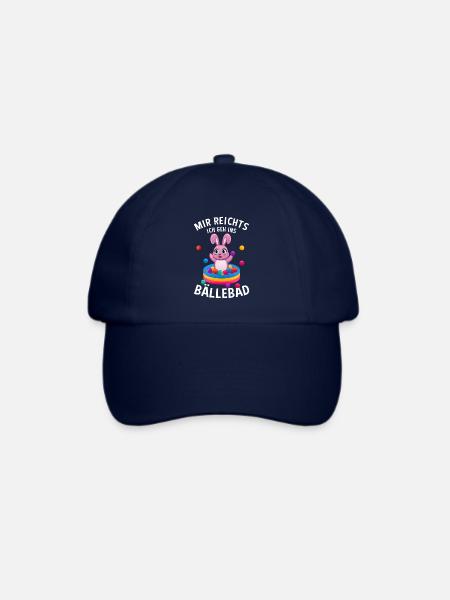 Mir Reichts Ich Geh Ins Bällebad - Baseballkappe - Blau/Blau