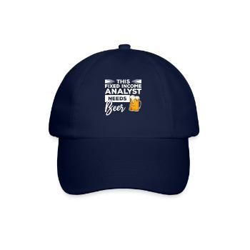 Dieser Anleihenanalyst braucht Bier - Baseballkappe - Blau/Blau - Vorne