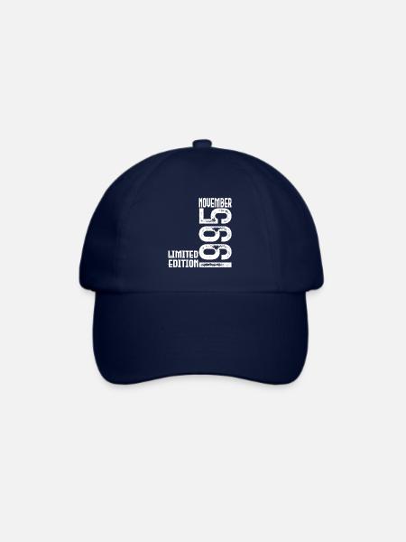 November 1995 Geschenk zum Jahrestag. November 1995. - Baseballkappe - Blau/Blau