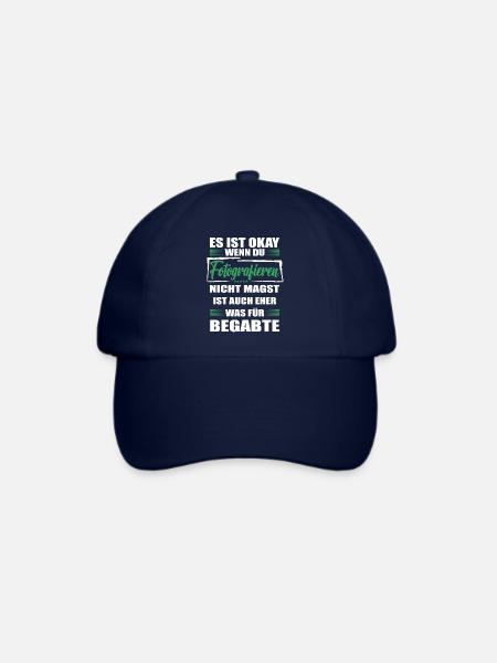 Fotografieren Lustiger Spruch für Mann & Frau - Baseballkappe - Blau/Blau