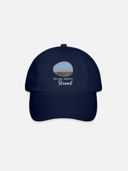All you need is Strand - Baseballkappe - Blau/Blau