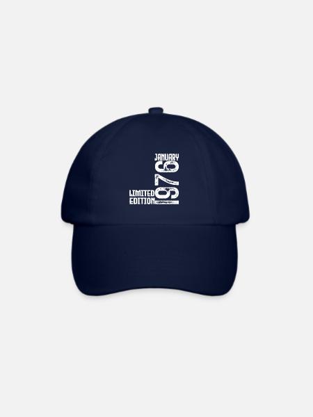 Januar 1976 Geschenk zum Jahrestag. Januar 1976. - Baseballkappe - Blau/Blau