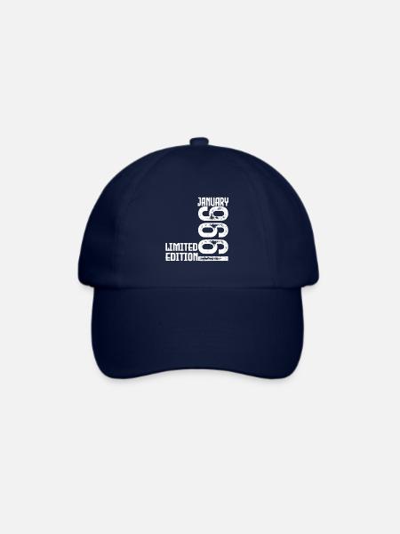 Januar 1996 Geschenk zum Jahrestag. Januar 1996. - Baseballkappe - Blau/Blau