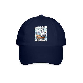 Eisbaden Winterbaden Lustig - Baseballkappe - Blau/Blau - Vorne