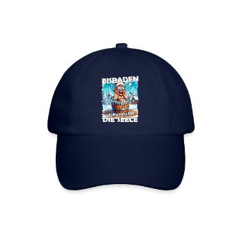 Eisbaden Winterbaden Lustig - Baseballkappe - Blau/Blau - Vorne