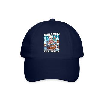 Eisbaden Winterbaden Lustig - Baseballkappe - Blau/Blau - Vorne