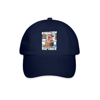 Eisbaden Winterbaden Lustig - Baseballkappe - Blau/Blau - Vorne