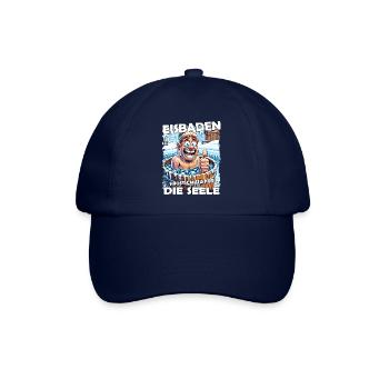 Eisbaden Winterbaden Lustig - Baseballkappe - Blau/Blau - Vorne