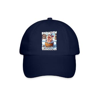 Eisbaden Winterbaden Lustig - Baseballkappe - Blau/Blau - Vorne