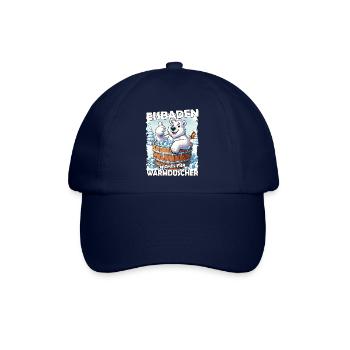 Eisbaden Winterbaden Lustig - Baseballkappe - Blau/Blau - Vorne