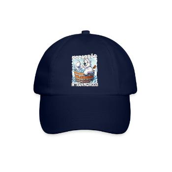 Eisbaden Winterbaden Lustig - Baseballkappe - Blau/Blau - Vorne