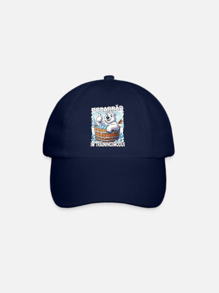 Eisbaden Winterbaden Lustig - Baseballkappe - Blau/Blau