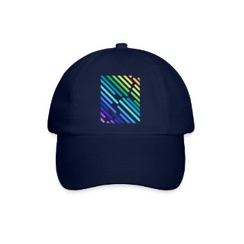 REGENBOGEN-STREIFEN - Baseballkappe - Blau/Blau - Vorne