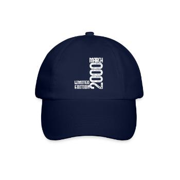 März 2000 Geburtstagsgeschenk. März 2000. März - Baseballkappe - Blau/Blau - Vorne