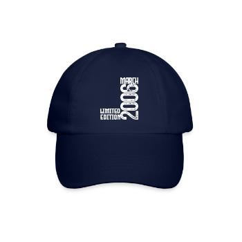 März 2006 Geburtstagsgeschenk. März 2006. März - Baseballkappe - Blau/Blau - Vorne