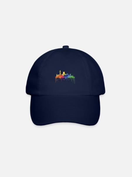 Urbane chromatische Skyline - Baseballkappe - Blau/Blau
