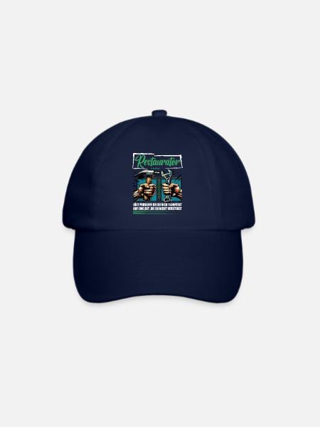 Restaurator Beruf mit lustigen Spruch - Baseballkappe - Blau/Blau